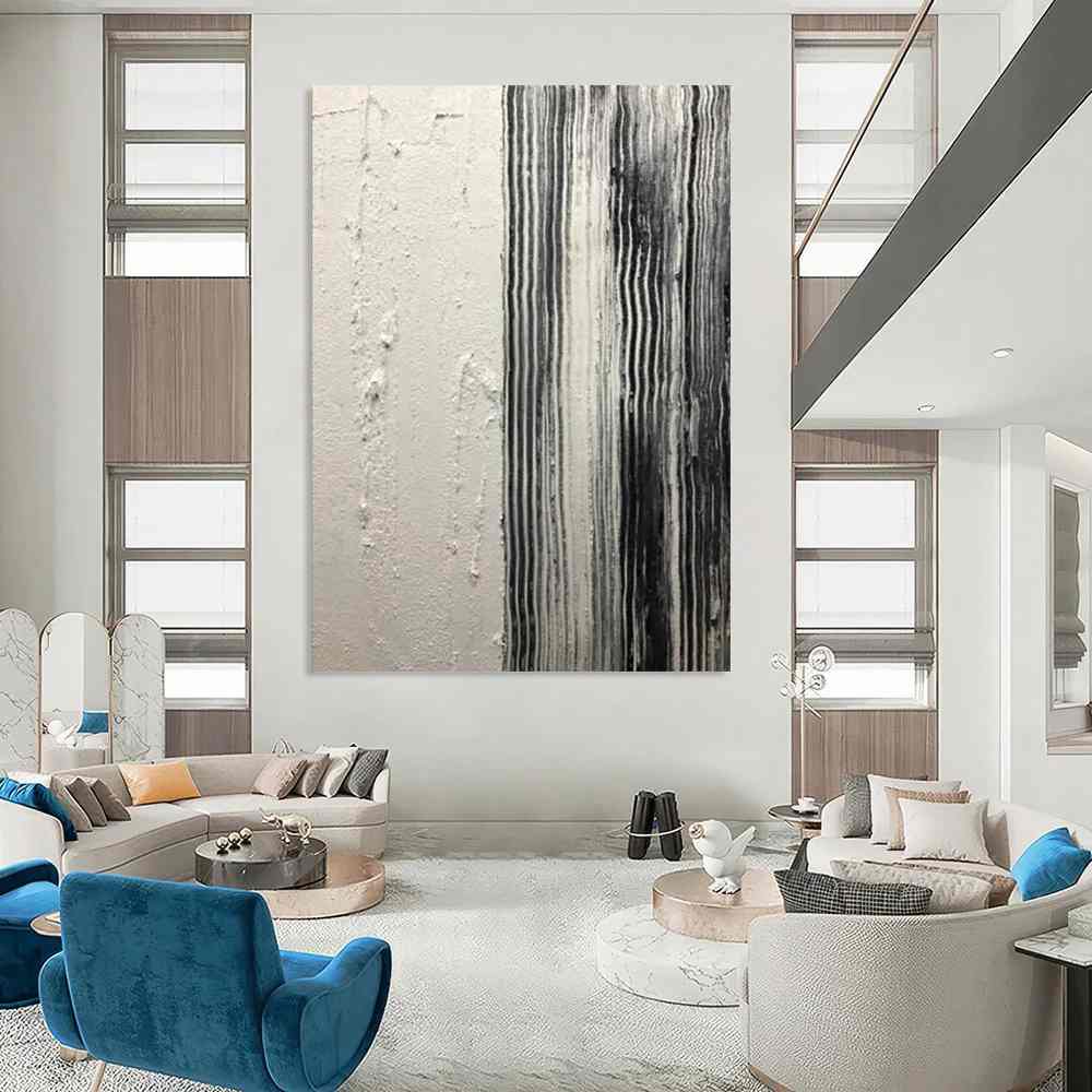Big White Urban - extra large wall sculpture decor